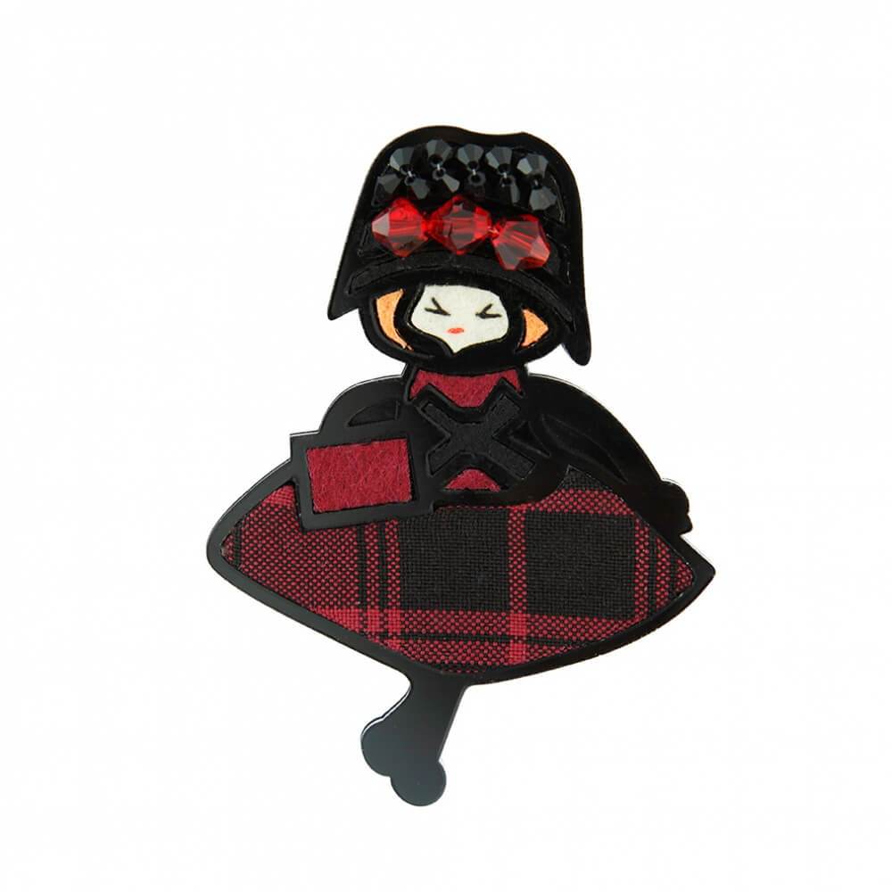 Round Skirt Doll Magnetic Brooch